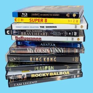 Lot of 11 Highly Rated DVD or Bluray Movies (7.0 or higher Imdb rating) Avatar